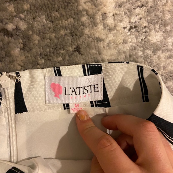 B&W striped 2 piece - Picture 3 of 3